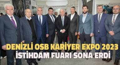 İş ve İşçi arayanları buluşturan Denizli OSB Kariyer EXPO 2023 İstihdam Fuarı sona erdi