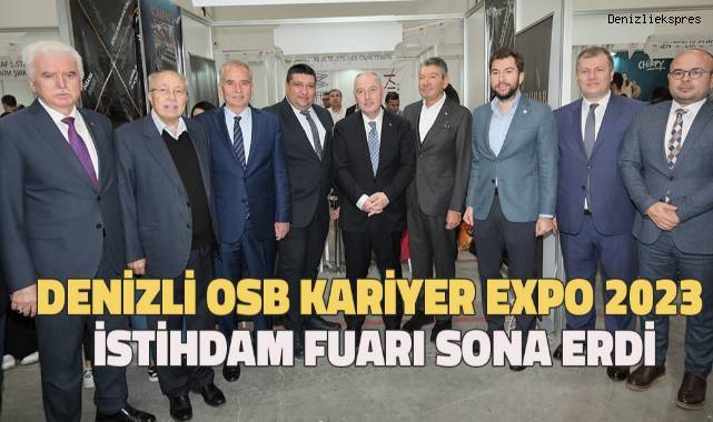 İş ve İşçi arayanları buluşturan Denizli OSB Kariyer EXPO 2023 İstihdam Fuarı sona erdi