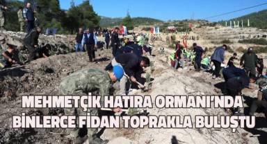 Mehmetçik Hatıra Ormanı’nda binlerce fidan toprakla buluştu