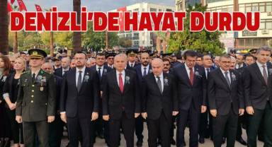 Ulu Önder Mustafa Kemal Atatürk, Denizli'de de törenlerle anıldı