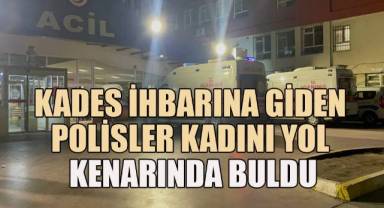 Darp edilen kadın araçtan yola atıldı