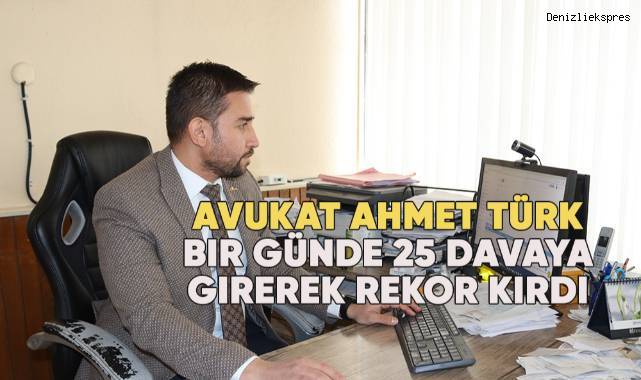 Denizlili avukat 1 günde 25 davaya girip savunma yaptı