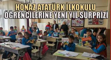 Honaz Atatürk İlkokulu öğrencilerine yeni yıl sürprizi