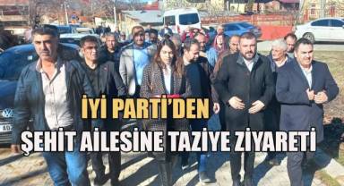 İYİ Pamukkale Belediye Başkan Adayı Berberoğlu, il ve ilçe başkanlarından, şehit ailesine taziye ziyareti