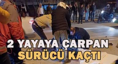 Otomobilin çarptığı 2 yaya yaralandı, sürücü kaçtı