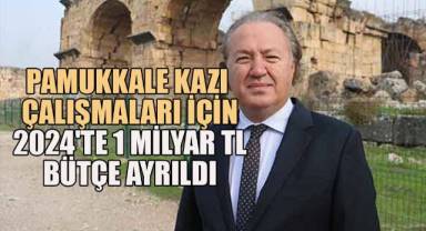 Pamukkale Kazı Çalışmaları İçin 2024'te 1 Milyar TL Bütçe Ayrıldı