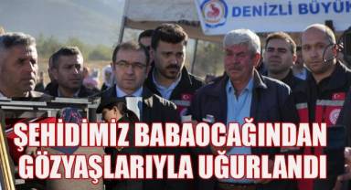 Şehidimiz baba ocağında gözyaşlarıyla uğurlandı