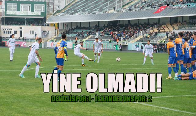 TFF 2. Lig: Denizlispor: 1 - İskenderunspor: 2