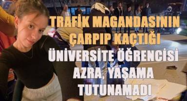 Trafik magandasının çarpıp kaçtığı üniversiteli genç kız yaşama tutunamadı