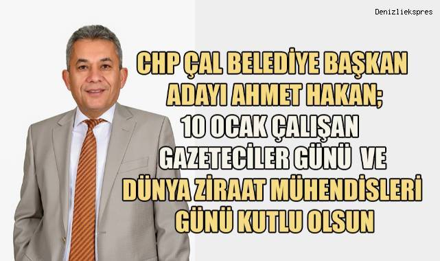 Ahmet Hakan: Çalışan Gazeteciler Günü ve Ziraat Mühendisleri Günü kutlu olsun
