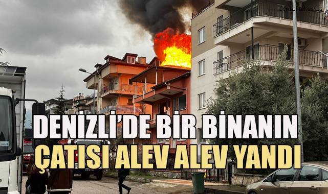 Alevlerin kapladığı çatı kullanılmaz hale geldi