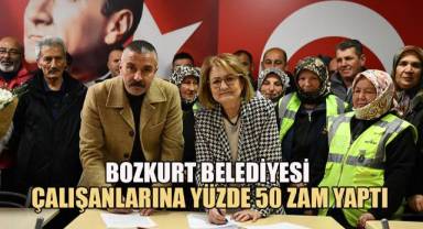 Bozkurt Belediyesi çalışanlarına yüzde 50 zam yaptı