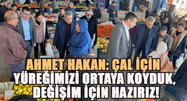 Çal'da CHP belediye başkan adayı Ahmet Hakan kamu oyu yoklamalarında birinci sırada