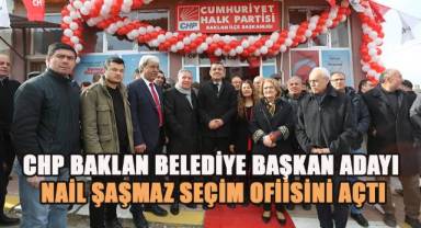 CHP Baklan Belediye Başkan Adayı Nail Şaşmaz Seçim Koordinasyon Merkezini Açtı