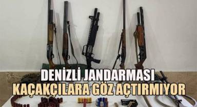 Denizli jandarması kaçakçılara göz açtırmıyor