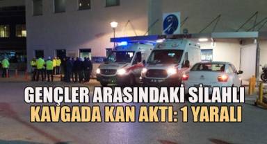 Gençler arasındaki silahlı kavgada kan aktı: 1 yaralı