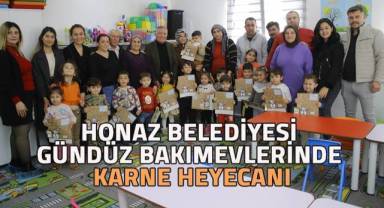Honaz Belediyesi Gündüz Bakımevlerinde Karne Heyecanı