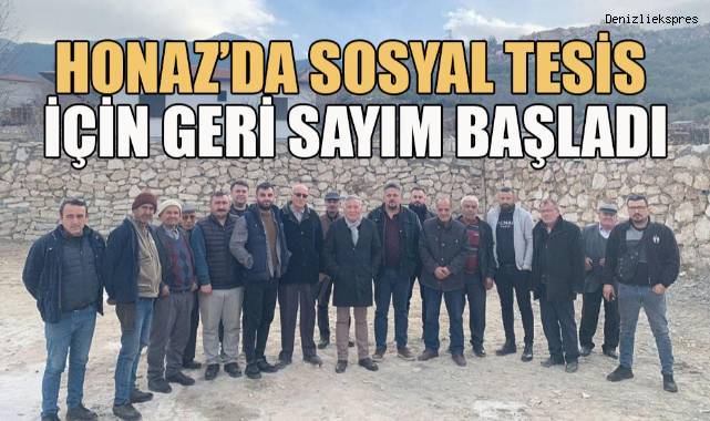 Honaz’da sosyal tesis için geri sayım başladı