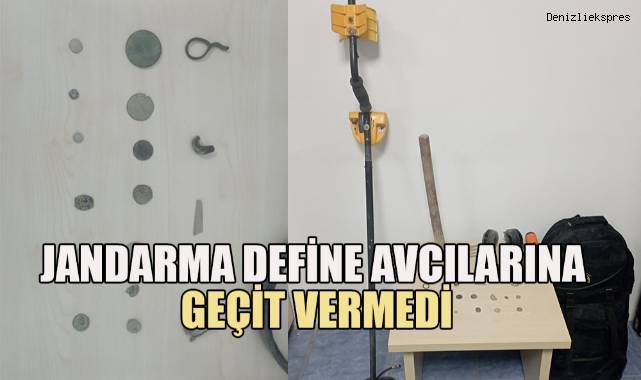 Jandarma kaçak kazı yapan definecilere göz açtırmadı