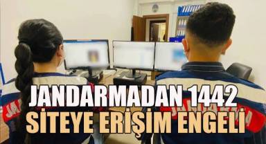Jandarmadan 1442 siteye erişim engeli