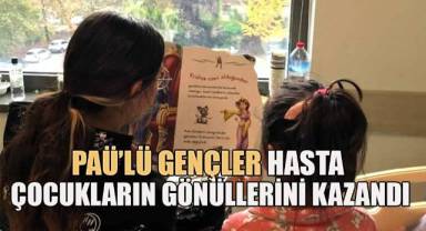 PAÜ'lü gençler hasta çocukların gönüllerini kazandı
