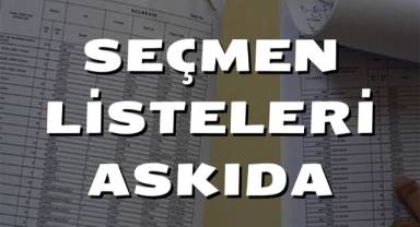 Seçmen Listeleri askıda