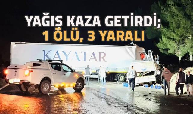 Tır ile transit çarpıştı:1 ölü, 3 yaralı
