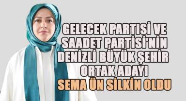 Ahmet Davutoğlu, Denizli Milletvekili Sema Silkin Ün'ün Denizli Büyükşehir belediye başkan adaylığını duyurdu.