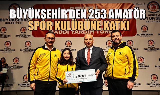 Büyükşehir’den 253 amatör spor kulübüne katkı