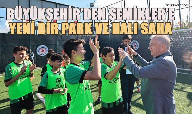 Büyükşehir’den Şemikler’e yeni bir park ve halı saha
