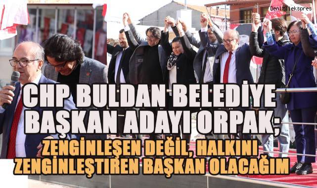 CHP Buldan Belediye Başkan Adayı Mehmet Ali Orpak, Tanıtım Toplantısıyla Buldanlılara Projelerini Duyurdu