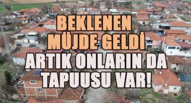 Derbent Mahalle sakinlerinin 62 yıllık sorunu çözüme kavuştu