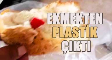 Fırından aldığı ekmekten plastik parça çıkan tüketici şikayetçi oldu.