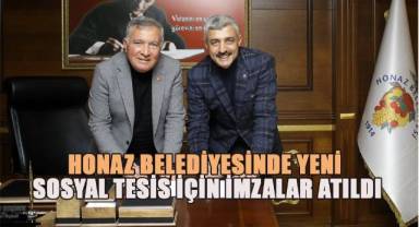 Honaz Belediyesinde yeni sosyal tesis için imzalar atıldı