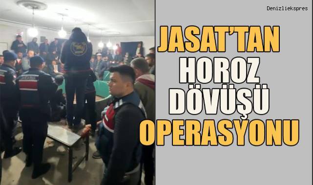 JASAT'tan komando destekli horoz dövüşü operasyonu