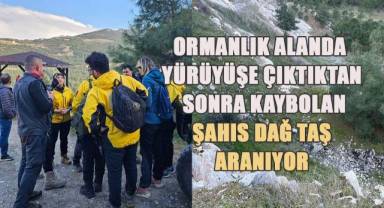 Kayıp şahıs 24 saattir dağ taş aranıyor
