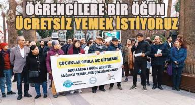 KESK, Veli-Der ve Ekmek ve Gül Grubu’nun Çağrısı; Öğrencilere Bir Öğün Ücretsiz Sağlıklı Yemek istiyoruz