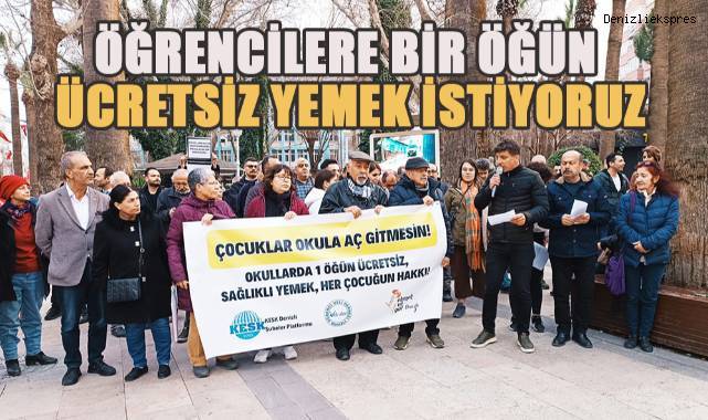 KESK, Veli-Der ve Ekmek ve Gül Grubu’nun Çağrısı; Öğrencilere Bir Öğün Ücretsiz Sağlıklı Yemek istiyoruz