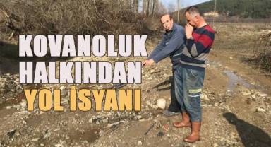 Kışın çamurdan, yazın tozdan bunaldıklarını belirten Kovanoluk Mahallesi sakinleri isyan etti