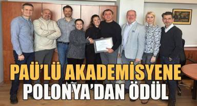 PAÜ'lü Akademisyene Polonya Silesian Teknoloji Üniversitesinden Onur Ödülü