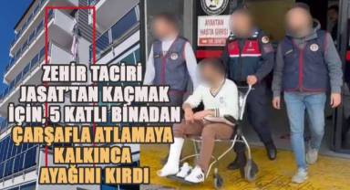 Süper kahramanlığa özenen uyuşturucu taciri, 5. kattan çarşafla inmeye çalışırken düşüp ayağını kırdı