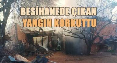 Besihanede çıkan yangın paniğe yol açtı