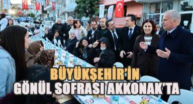 Büyükşehir’in gönül sofrası Akkonak’ta