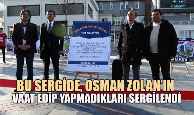 Çavuşoğlu, bugün ‘Yalandan Bi’Sergi’ adını taşıyan sergi açtı.