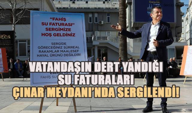 Çavuşoğlu; Büyükşehir Belediyesi Önünde Fahiş Su Faturalarını Sergiledi