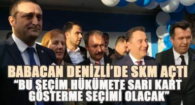 DEVA Partisi Genel Başkanı Ali Babacan Denizli'de SKM açtı