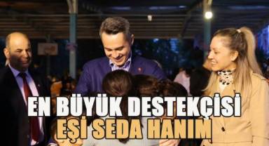 Ekrem Başer, yoğun seçim çalışmasında en büyük desteği eşi Seda Hanım'dan alıyor