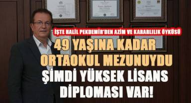 Halil Pekdemir'in eğitim mücadelesi duyanları hayrete düşürüyor.