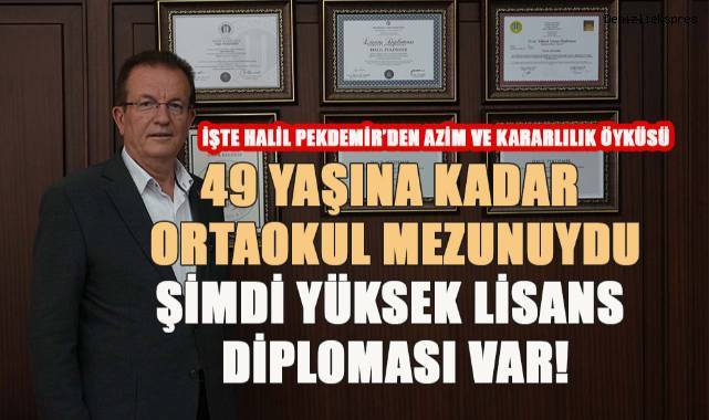 Halil Pekdemir'in eğitim mücadelesi duyanları hayrete düşürüyor.