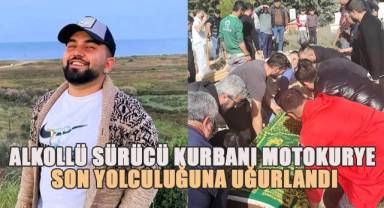 Hatalı sollama yapan sürücünü çarptığı motokurye son yolculuğuna uğurlandı